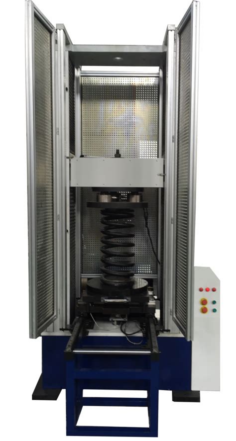 spring stiffness testing machine|precision spring testing.